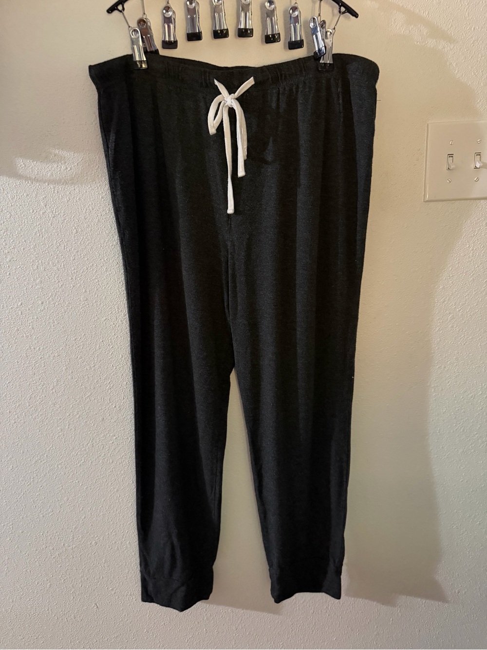 Honeydew Black Jogger Pants with White Drawstring